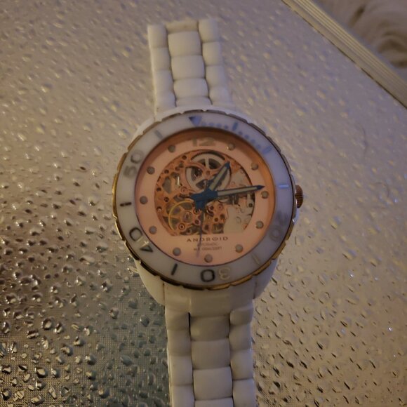 Android Seagull Automatic W.R. 100 Meter/330 FT TY2807 Skeleton Movement - Picture 3 of 5